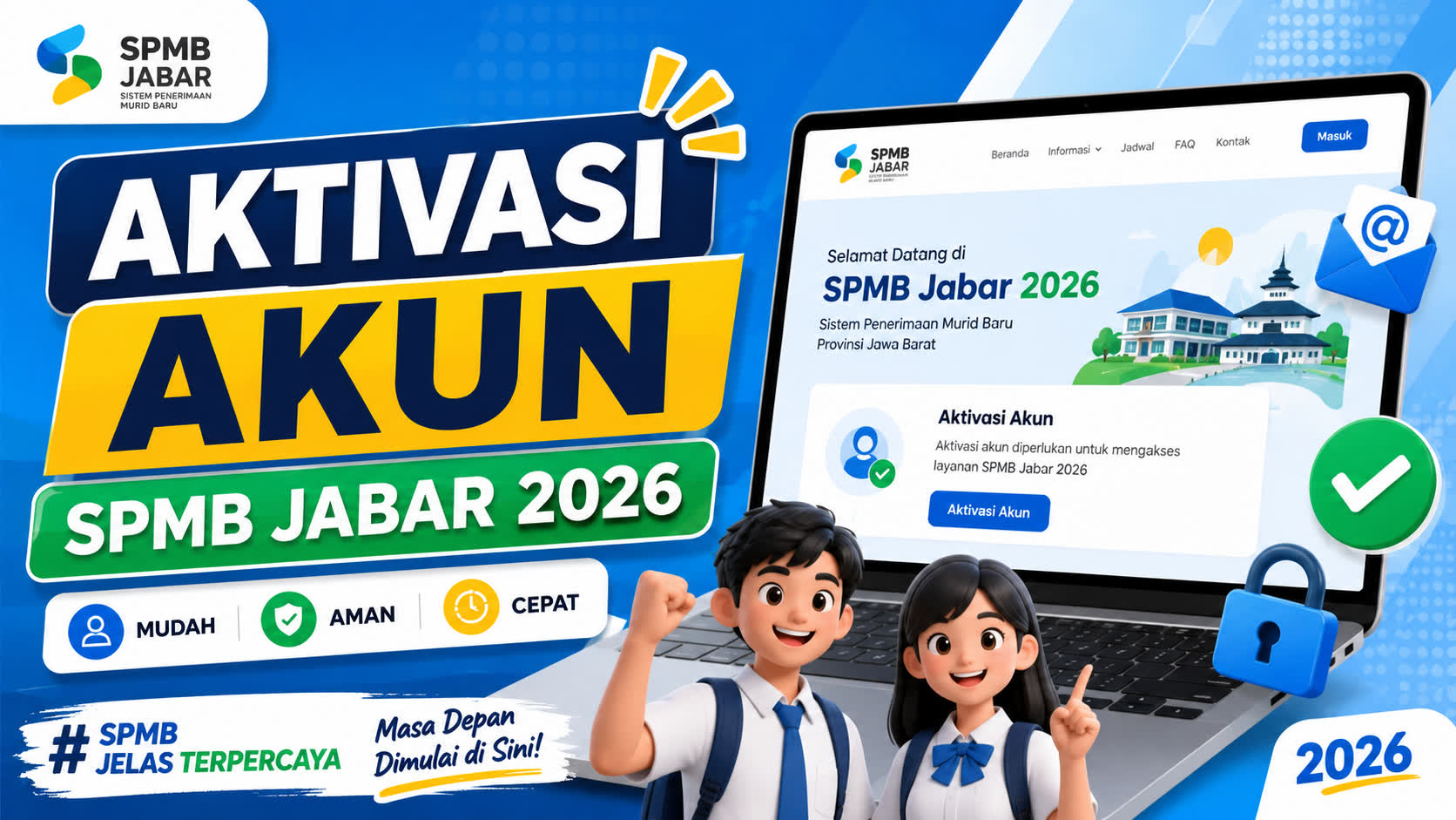 Cara Aktivasi Akun SPMB Jabar 2026, Simak Langkah-Langkahnya!